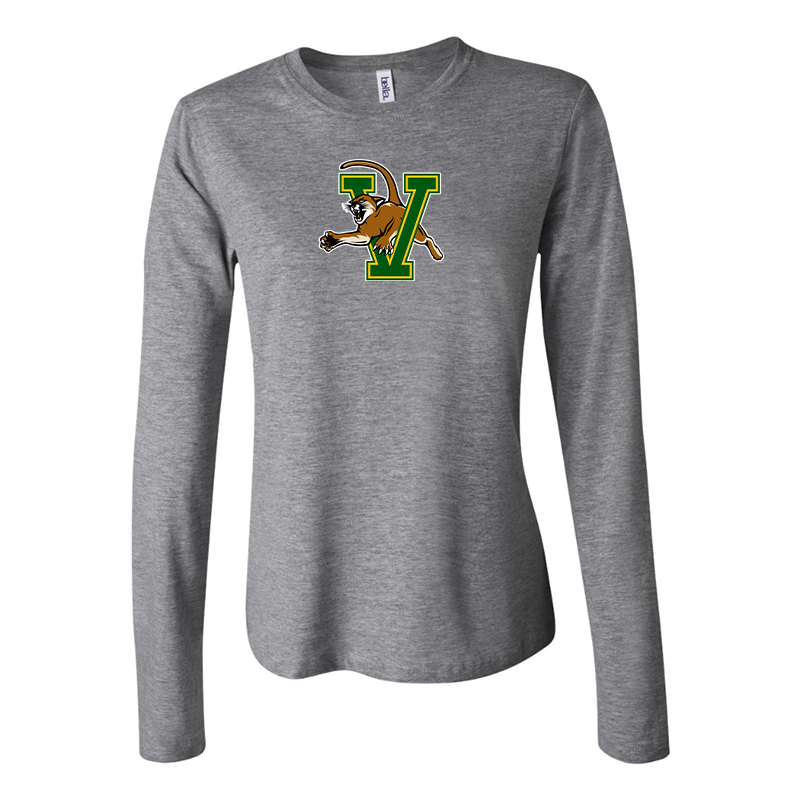 BELLA CANVAS Women’s Vermont Catamounts Jersey Long Sleeve Tee
